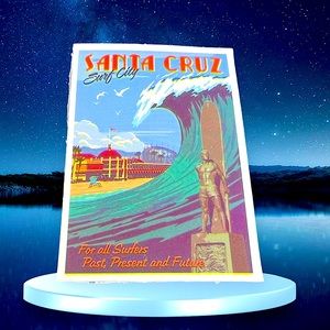 Santa Cruz Outdoor Adventure Journey Wander Traveler Explore Sticker